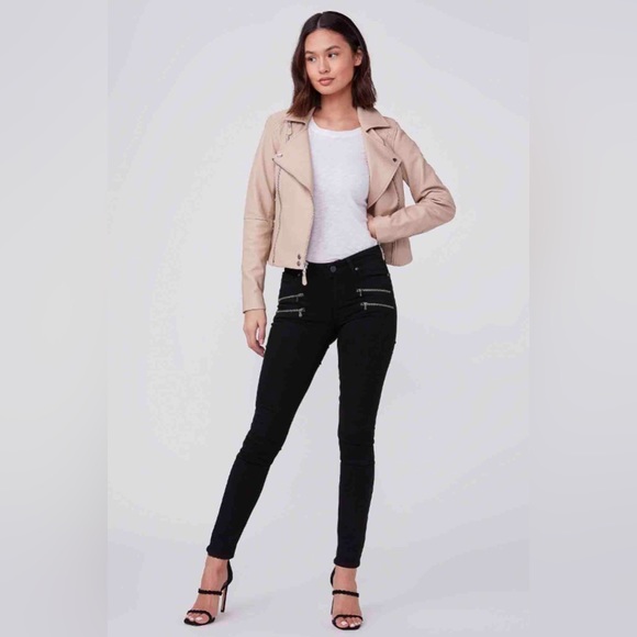 PAIGE Edgemont skinny jeans in dark black - Picture 3 of 4